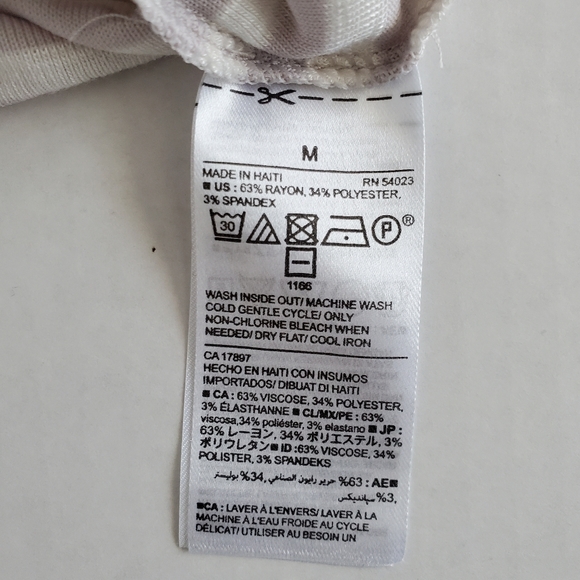 Old Navy Long Sleeve Striped Tunic with Slits, M - Picture 4 of 6